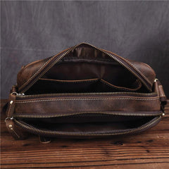 Vintage Leather Messenger Bag Shoulder Bag CrossBody Bag For Men - imessengerbags