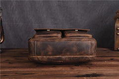 Vintage Leather Messenger Bag Shoulder Bag CrossBody Bag For Men - imessengerbags