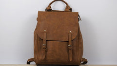 Vintage Mens Leather 15inch Laptop Backpack Leather School Backpack Travel Backpack for Men - imessengerbags