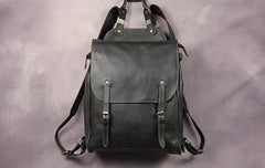 Vintage Mens Leather 15inch Laptop Backpack Leather School Backpack Travel Backpack for Men - imessengerbags