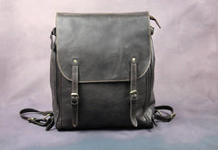 Vintage Mens Leather 15inch Laptop Backpack Leather School Backpack Travel Backpack for Men - imessengerbags