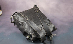 Vintage Mens Leather 15inch Laptop Backpack Leather School Backpack Travel Backpack for Men - imessengerbags
