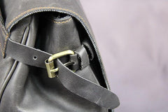 Vintage Mens Leather 15inch Laptop Backpack Leather School Backpack Travel Backpack for Men - imessengerbags