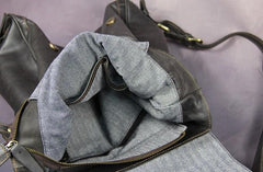 Vintage Mens Leather 15inch Laptop Backpack Leather School Backpack Travel Backpack for Men - imessengerbags