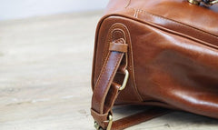 Vintage Mens Leather 15inch Laptop Backpack Leather School Backpack Travel Backpack for Men - imessengerbags
