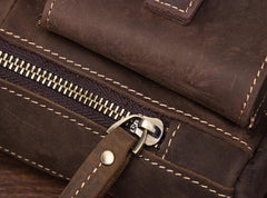 Vintage Mens Leather Biker Fanny Pack Waist Bags Fanny Bag For Men