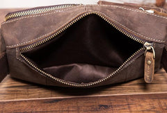 Vintage Mens Leather Biker Fanny Pack Waist Bags Fanny Bag For Men
