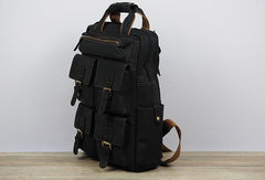 Vintage Mens Leather Large Laptop Backpack Travel Backpack Leather School Backpacks for Men