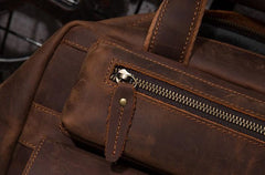 Vintage Mens Leather Large Laptop Backpack Travel Backpack Leather School Backpacks for Men