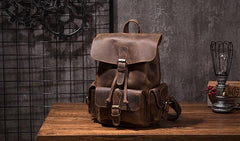 leather backpack near me Vintage Leather Backpacks for Men Best College Backpack Men's Leather Backpack