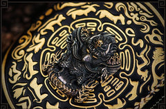 Handmade Leather Tibetan Mens Chain Biker Wallet Cool Leather Wallet Long Clutch Wallets for Men - imessengerbags