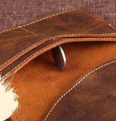 Mens Slim Leather Passport Wallet Bifold Long Passport Wallet Travel Wallet For Men - imessengerbags