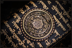 Handmade Leather Tibetan Mens Chain Biker Wallet Cool Leather Wallet Long Clutch Wallets for Men