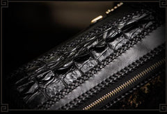 Handmade Leather Mens Chain Biker Wallet Cool Leather Wallet Long Clutch Wallets for Men