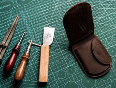 Cool Leather Men Small Wallet Bifold Vintage Wallet for Men - imessengerbags