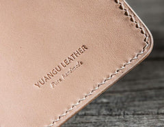 Handmade Leather Men Small Wallet Bifold Vintage Wallet for Men - imessengerbags