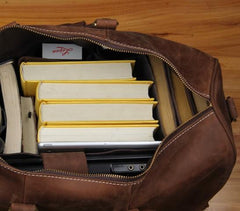Leather Mens Cool Large Weekender Bag Travel Bag for Men