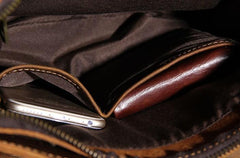 Leather Mens Cool Shoulder Bag Vintage Purse Messenger Bag Crossbody Bag for Men - imessengerbags
